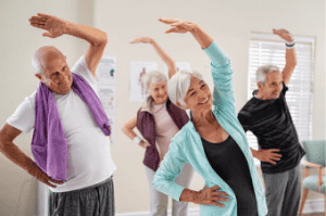 seniors exercising